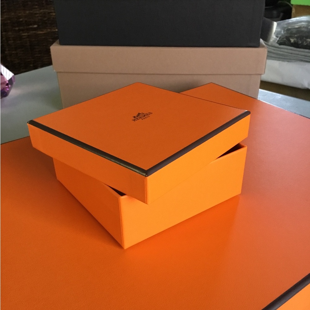 HERMES EMPTY SMALL BOX TOP LID LOGO PRINTED - Picture 6 of 11